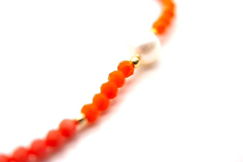 A25 Mala Single 6Drops Coral Flame