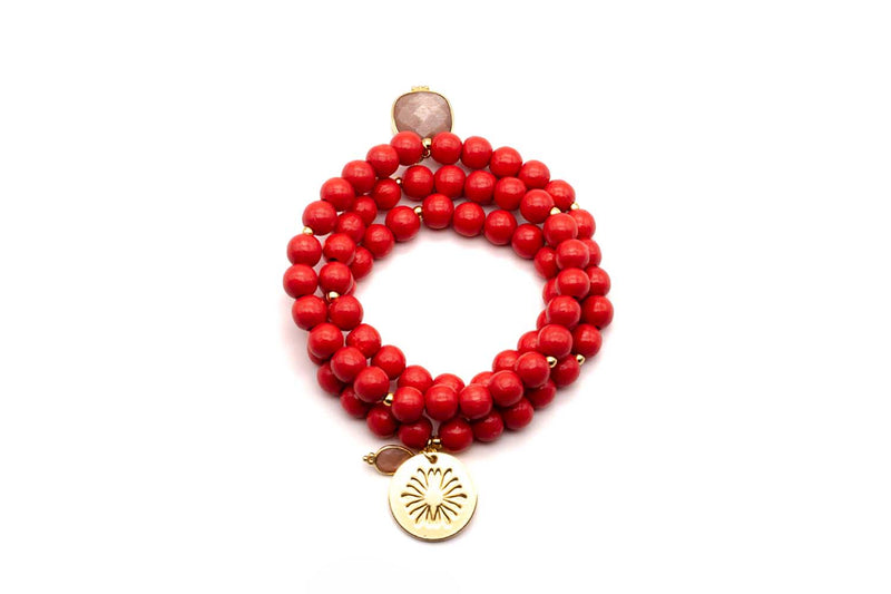 A25 Mala Triple Coral